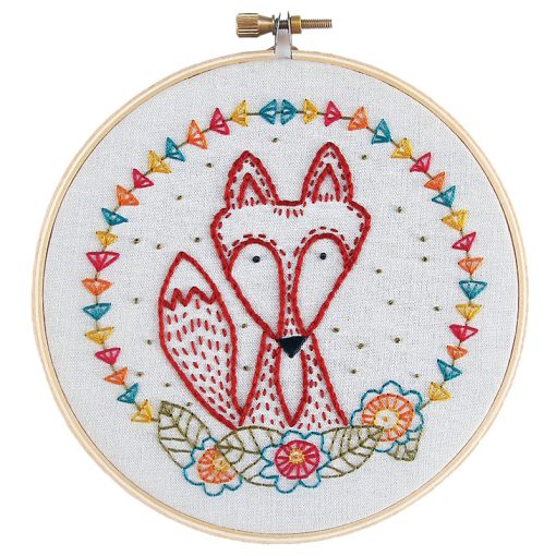 Crafty Fox Embroidery Kit from Cozyblue Handmade