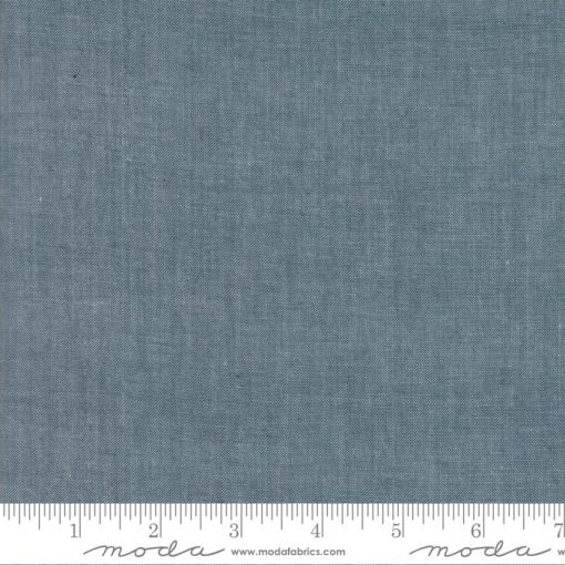 Chambray Grey Texture Yardage by Moda Fabrics