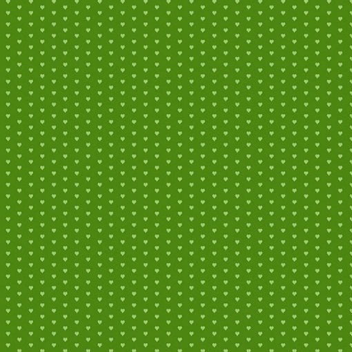 Mini Heart Green Yardage by Andover Fabrics for Andover Fabrics