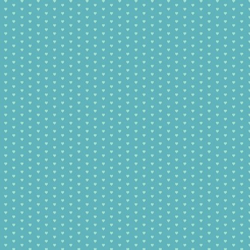 Mini Heart Light Teal Yardage by Andover Fabrics for Andover Fabrics