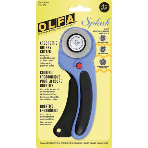 45MM Ergonomic Rotary Pacific Blue Cutter by Olfa