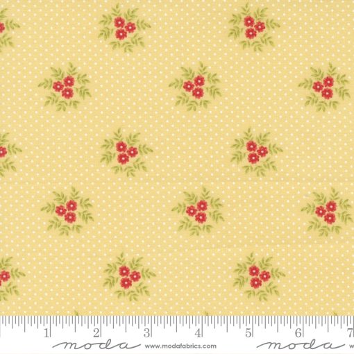 Fruit Cocktail Pineapple Posey Blossoms Yardage by Fig Tree & Co. for Moda Fabrics