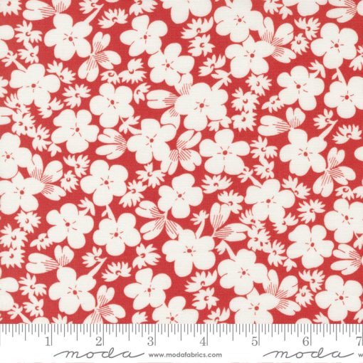 Fruit Cocktail Cherry Flour Sack Meadows Yardage by Fig Tree & Co. for Moda Fabrics