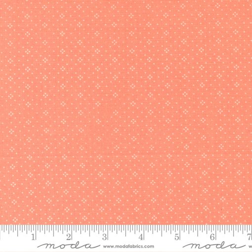 Eyelet Coral Basics Yardage by Fig Tree & Co. for Moda Fabrics