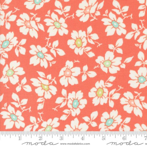 Jelly & Jam Rhubard Flour Sack Daisy Yardage by Fig Tree & Co. for Moda Fabrics