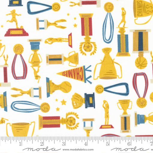 All Star White Hardware Yardage by Stacy Iest Hsu for Moda Fabrics