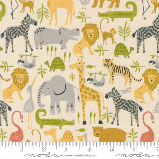 Noah's Ark Cloud Animal Parade Yardage by Stacy Iest Hsu for Moda Fabrics