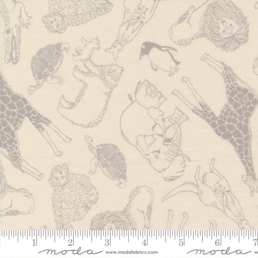 Noah's Ark Cloud Animal Toss Yardage by Stacy Iest Hsu for Moda Fabrics