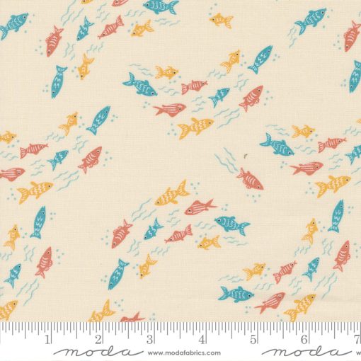 Noah's Ark Cloud Fishy Fishy Yardage by Stacy Iest Hsu for Moda Fabrics