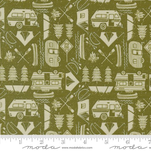 The Great Outdoors Forest Open Road Yardage by Stacy Iest Hsu for Moda Fabrics