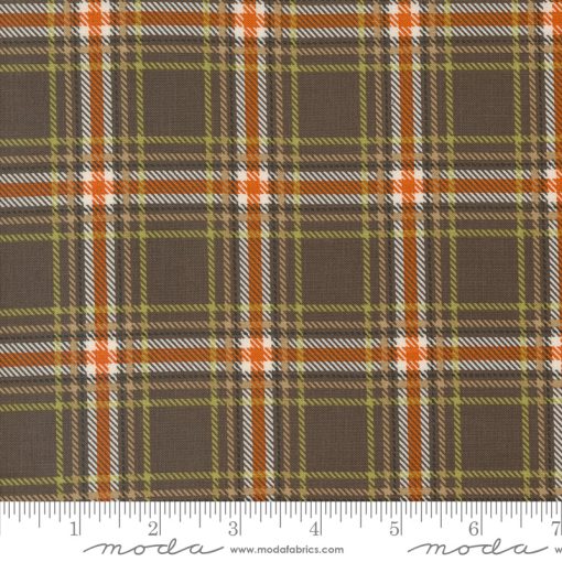 The Great Outdoors Bark Cozy Plaid Yardage by Stacy Iest Hsu for Moda Fabrics