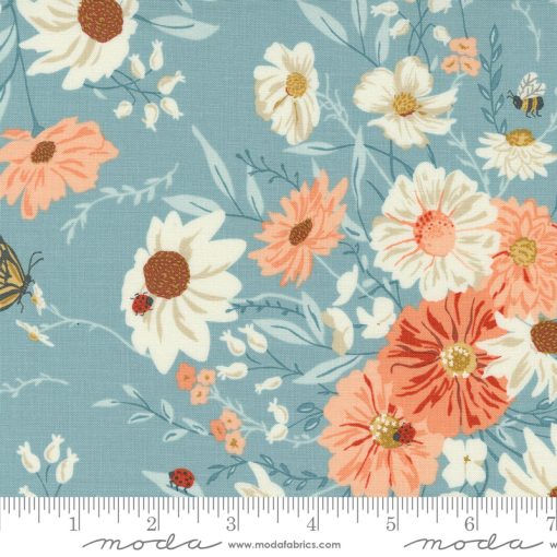 Farmstead Mountain Stream Farm Fresh Flowers Yardage by Stacy Iest Hsu for Moda Fabrics