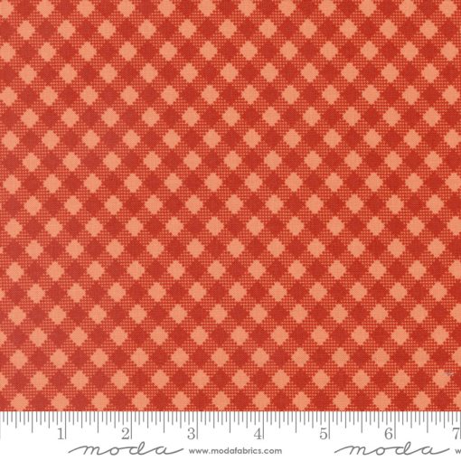 Farmstead Copper Bias Gingham Yardage by Stacy Iest Hsu for Moda Fabrics