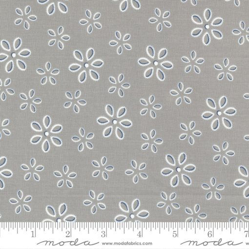 Feed Sacks: Good Works Foggy Ribbon Flower Yardage by Linzee McCray for Moda Fabrics