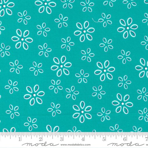 Feed Sacks: Good Works Pond Ribbon Flower Yardage by Linzee McCray for Moda Fabrics