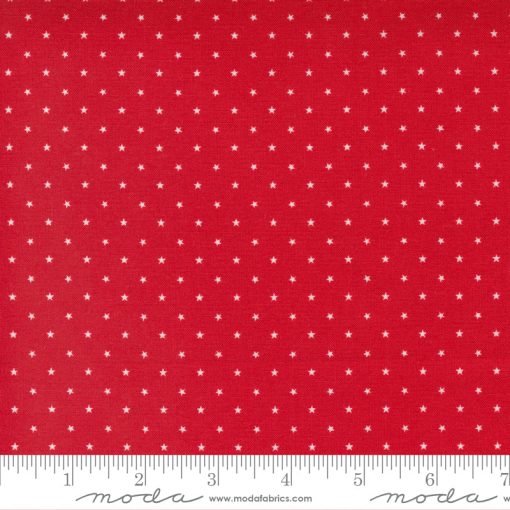 Twinkle Cherry Tiny Stars Yardage by April Rosenthal for Moda Fabrics