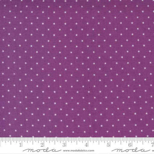 Twinkle Plum Tiny Stars Yardage by April Rosenthal for Moda Fabrics