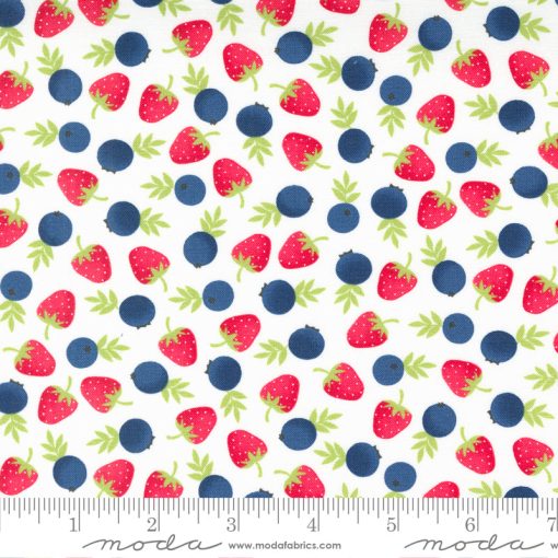 Berry Basket Sugar Berries Yardage by April Rosenthal for Moda Fabrics