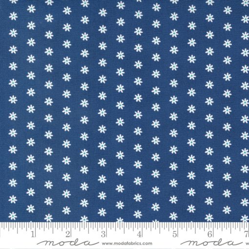 Berry Basket Blueberry Daisy Dot Yardage by April Rosenthal for Moda Fabrics