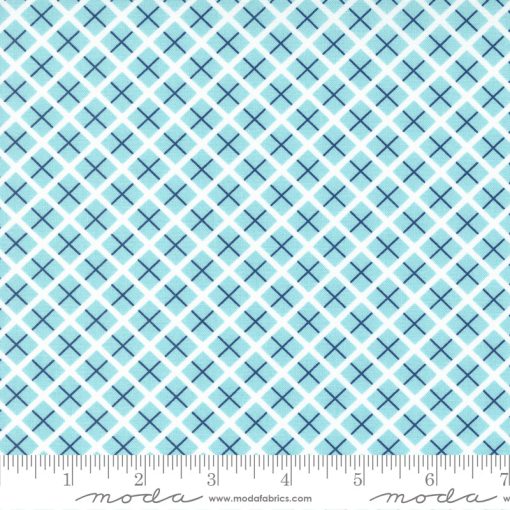 Berry Basket Blue Raspberry Trellis Yardage by April Rosenthal for Moda Fabrics