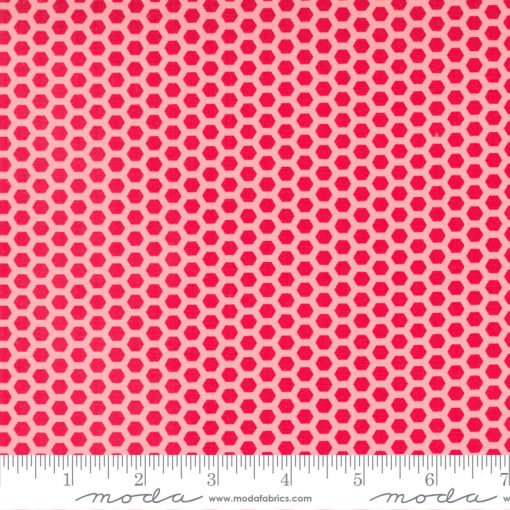 Berry Basket Strawberry Honeycomb Yardage by April Rosenthal for Moda Fabrics