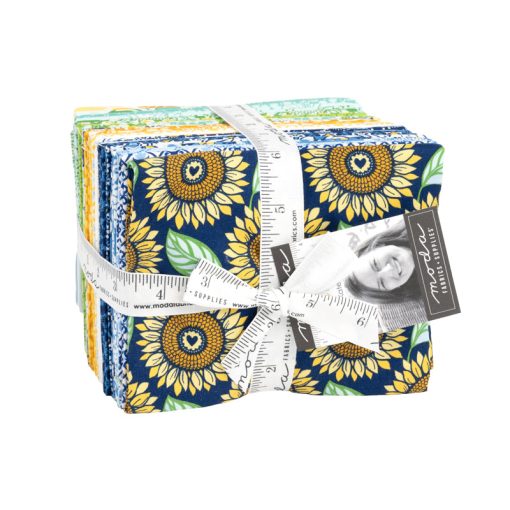 Sunflowers In My Heart Fat Quarter Bundle by Kate Spain for Moda Fabrics