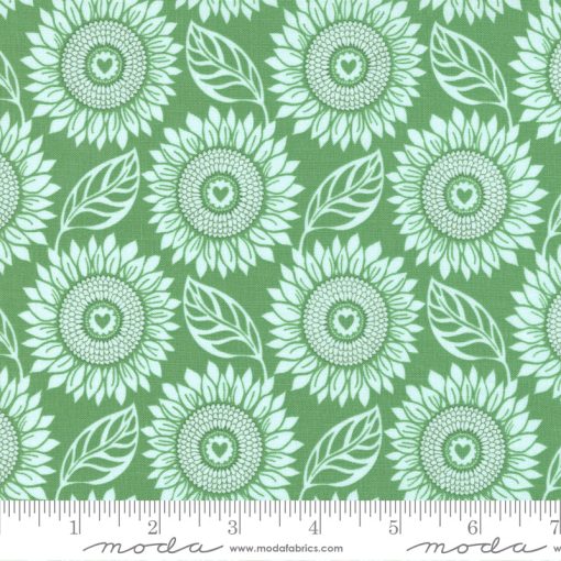 Sunflowers In My Heart Shamrock Tournesol Yardage by Kate Spain for Moda Fabrics