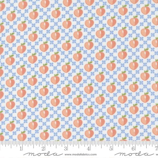 Peachy Keen Off White Peaches Yardage by Corey Yoder for Moda Fabrics