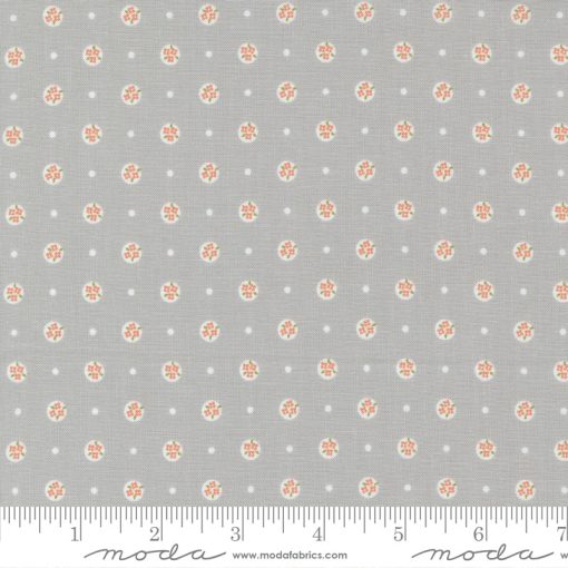 Peachy Keen Grey Posy Yardage by Corey Yoder for Moda Fabrics