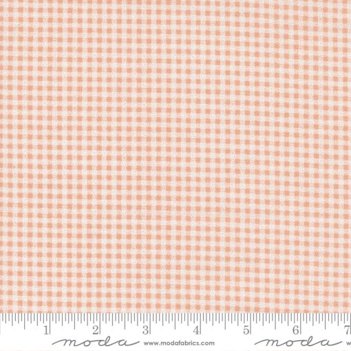 Peachy Keen Peach Blossom Weathered Gingham Yardage by Corey Yoder for Moda Fabrics