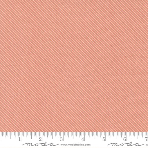 Peachy Keen Coral Stripes Yardage by Corey Yoder for Moda Fabrics