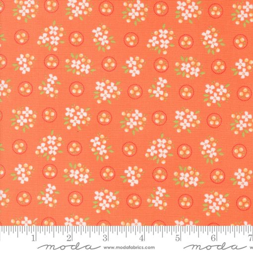 Cali & Co. Melon Ring Around Posie Yardage by Corey Yoder for Moda Fabrics