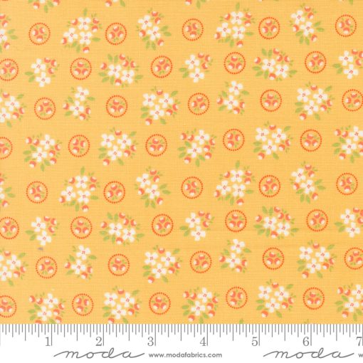 Cali & Co. Goldenrod Ring Around Posie Yardage by Corey Yoder for Moda Fabrics