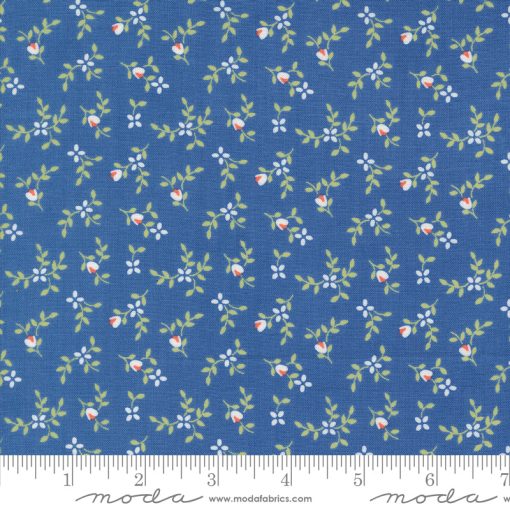 Cali & Co. Cobalt Vine and Bud Yardage by Corey Yoder for Moda Fabrics