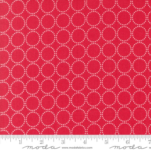 Coriander Colors Red Rings Yardage by Corey Yoder for Moda Fabrics