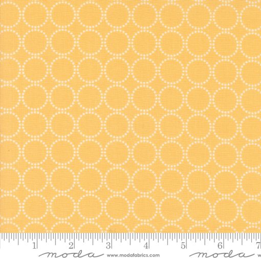 Coriander Colors Yellow Rings Yardage by Corey Yoder for Moda Fabrics