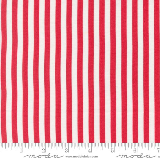 Coriander Colors Red Stripe Yardage by Corey Yoder for Moda Fabrics