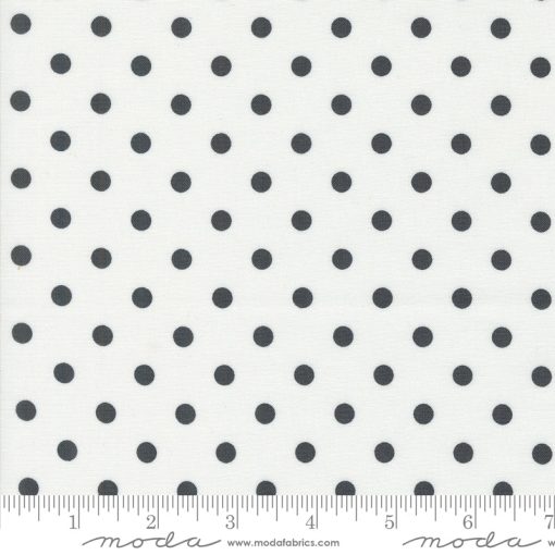 Coriander Colors White Black Big Dot Yardage by Corey Yoder for Moda Fabrics