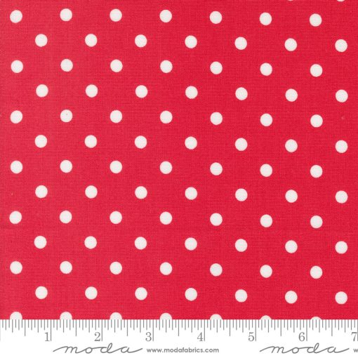 Coriander Colors Red Big Dot Yardage by Corey Yoder for Moda Fabrics