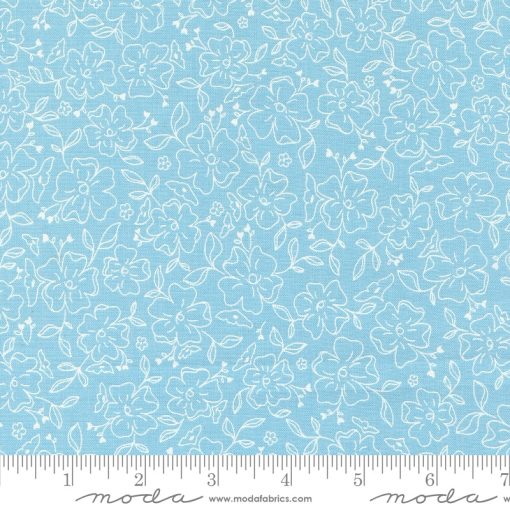 Dainty Meadow Sky Dainty Doodles Yardage by Heather Briggs for Moda Fabrics