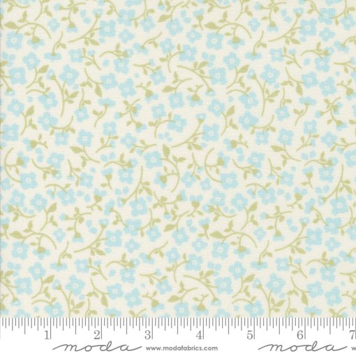 Dainty Meadow Porcelain Sky Meadow Yardage by Heather Briggs for Moda Fabrics