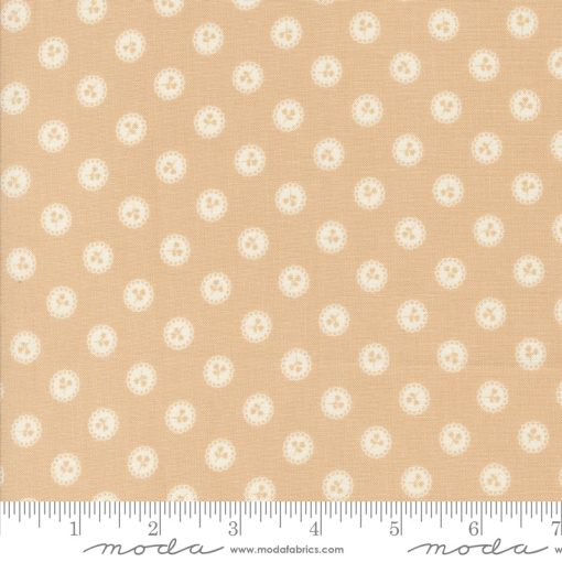 Dainty Meadow Wheat Dainty Dots Yardage by Heather Briggs for Moda Fabrics