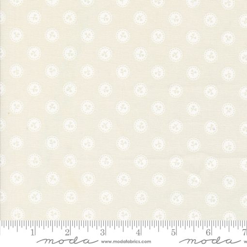 Dainty Meadow Porcelain White Dainty Dots Yardage by Heather Briggs for Moda Fabrics