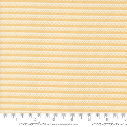 Dainty Meadow Buttercup Dainty Lace Stripe Yardage by Heather Briggs for Moda Fabrics