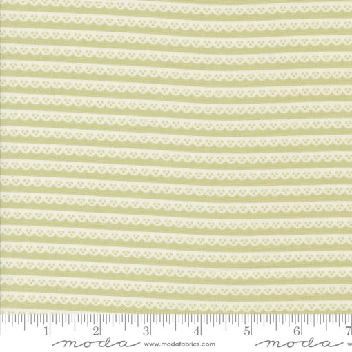 Dainty Meadow Pear Dainty Lace Stripe Yardage by Heather Briggs for Moda Fabrics