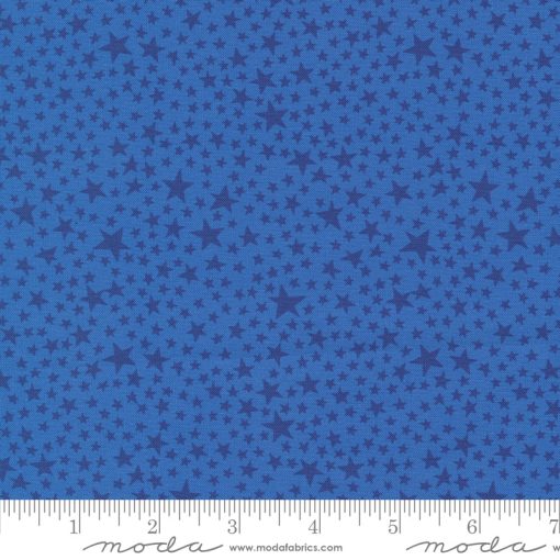 Play Ball Bluejay Super Stars Yardage by Stacy Iest Hsu for Moda Fabrics