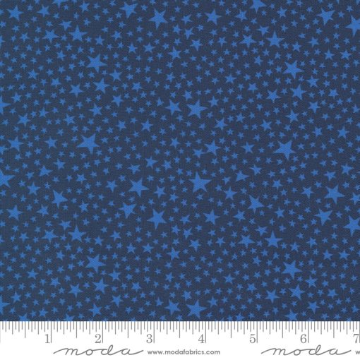 Play Ball Navy Super Stars Yardage by Stacy Iest Hsu for Moda Fabrics