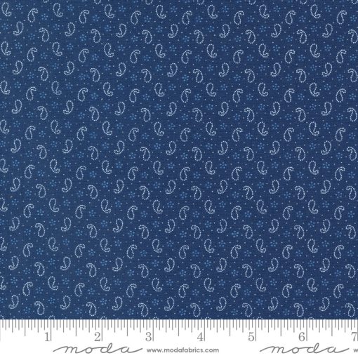 Denim & Daisies Midnight Jeans Petite Paisleys Yardage by Fig Tree & Co. for Moda Fabrics