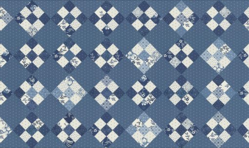 Denim & Daisies Midnight Jeans Sweet Sixteen Patchwork Panel by Fig Tree & Co. for Moda Fabrics