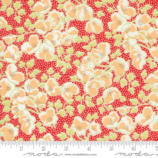 Portofino Pomegranate Florentine Yardage by Fig Tree & Co. for Moda Fabrics